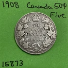 1908 Canada 🇨🇦 50 Cents Canadian Half Dollar Fine