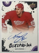 2025-26 UD Detroit Red Wings Centennial Keith Primeau Auto #OI-KP Octopus Ink