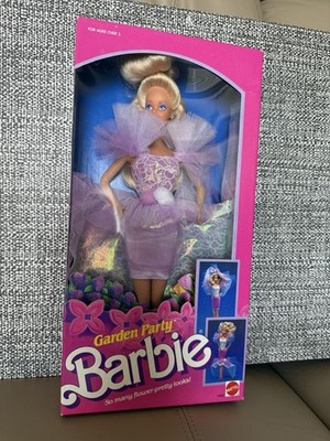 Vintage 1988 Mattel Garden Party Barbie Doll NRFB NIB