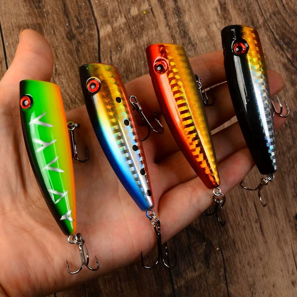 5pc Topwater Poppers Bass Fishing Lures - Image 2