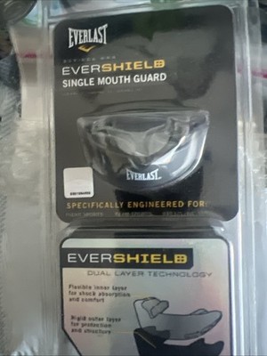 Everlast Evershield Single Mouth Guard 1400000 Dual Layer Technology New