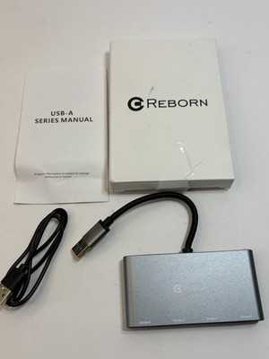 Reborn USB 3.0 to Quad HDMI Display Port Adapter 1080p@60hz