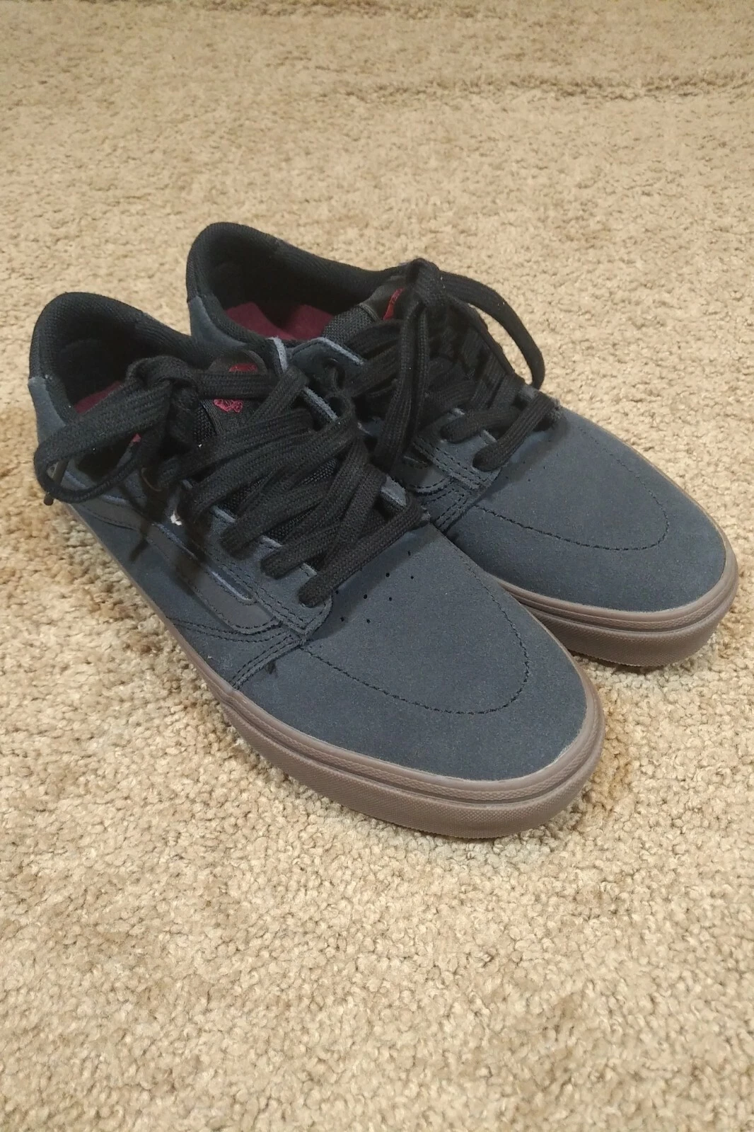 Nuove scarpe da skate Vans Lindero grigio scuro gomma uomo taglia 6 5