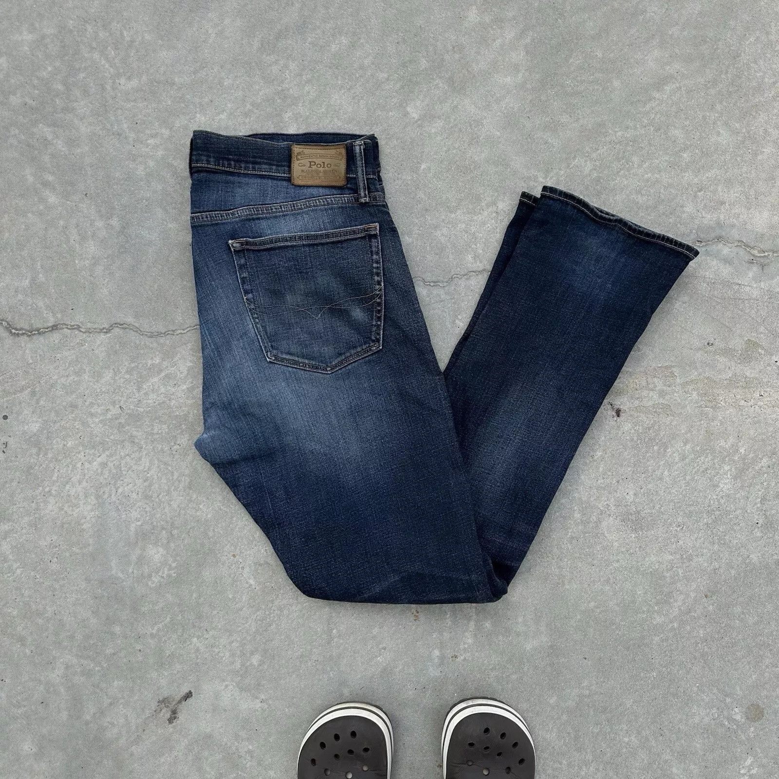 Polo vintage Ralph Lauren jeans W36xL34 taille classique Y2K 00s style USA Old Money