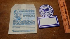 TEXTILE WORKERS UNION OF AMERICA   TWUA AFL CIO CLC LABOR UNION STICKER 1960'S B