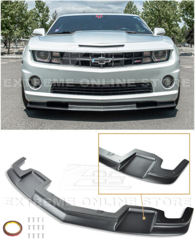For 10-13 Camaro SS | EOS TL1 Style PRIMER BLACK Front Bumper Lower Lip Splitter