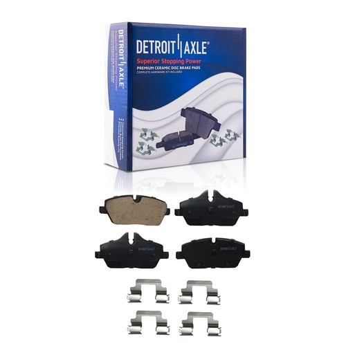 Front and Rear Ceramic Brake Pads with Hardware for 2007-2015 Mini Cooper - Picture 3 of 7