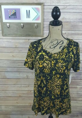 NWT Lularoe Classic T Black - Gold Size M