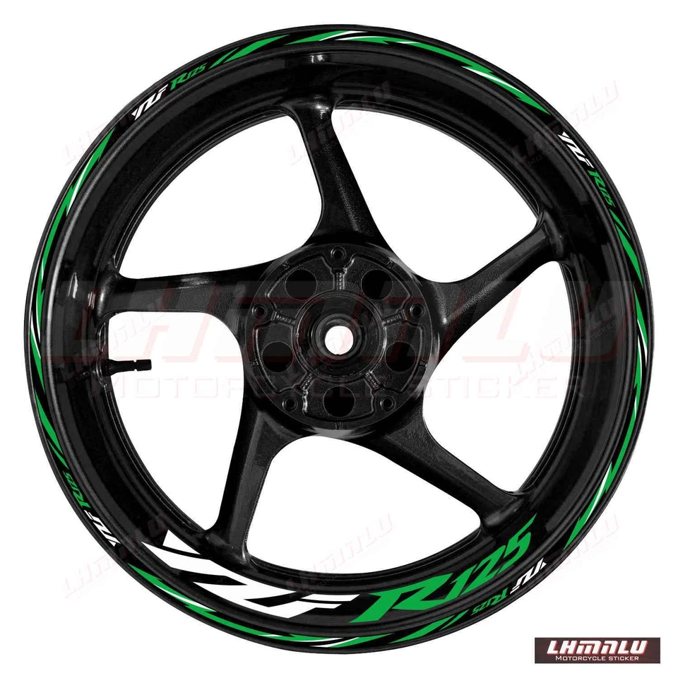 For YAMAHA YZF R125 R 125 Waterproof Decal Wheel Reflective RIM Stickers - Изображение 3 из 4