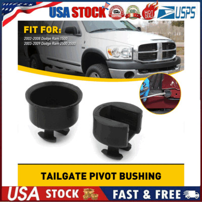 Tailgate Pivot Bushing Set For 2002-2008 Dodge Ram 1500 / 03-09 Ram 2500 3500 US - Foto 3