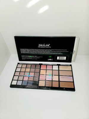 Okalan Pro Makeup Palette Eyeshadow - Blush & bronze - Highlight 3 In 1
