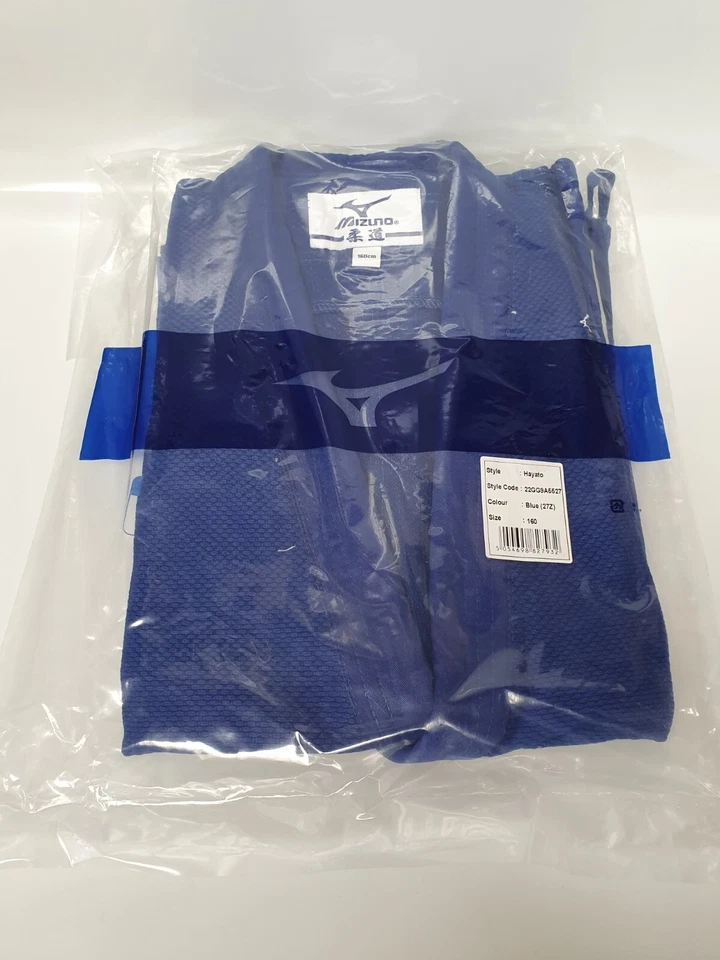 Mizuno Hayato Senior Judo Suit / Judo Kleidung 160cm blau - Bild 2 von 4