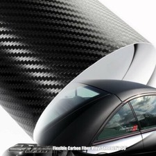 24 X 50 Flexible Carbon Fiber Wrap Vinyl Film Sheet Adhesive Backing For Ford