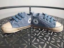 Blue Converse All Star Chuck Taylor Crib High Tops 02 US