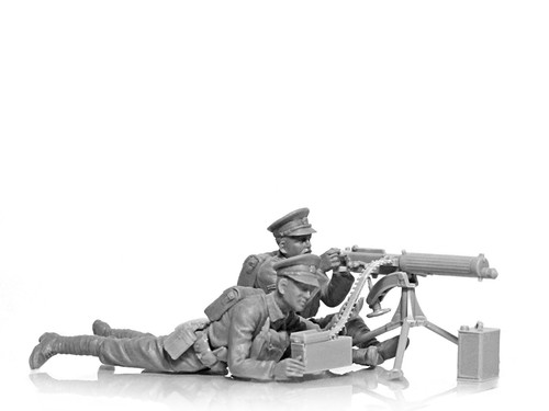 ICM 35713 Scale model figures kit 1:35 WWI British Vickers MG Crew (2 figures) - Picture 8 of 24