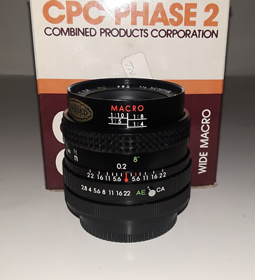 CPC Phase2 28mm/f2.8 Macro Lens for Canon FD (BRAND NEW!)