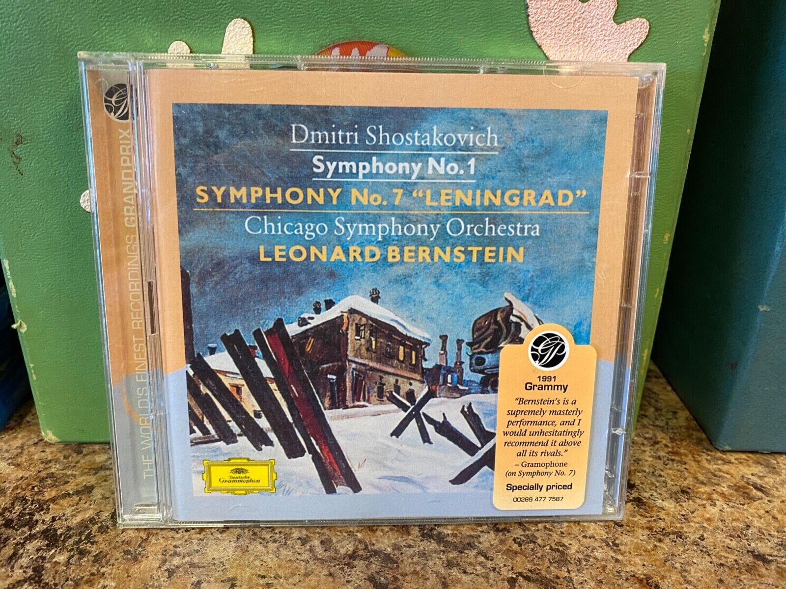 Leonard Bernstein Shostakovich Symphonies Nos 1 & 7 CD Deutsche Grammophon VG+