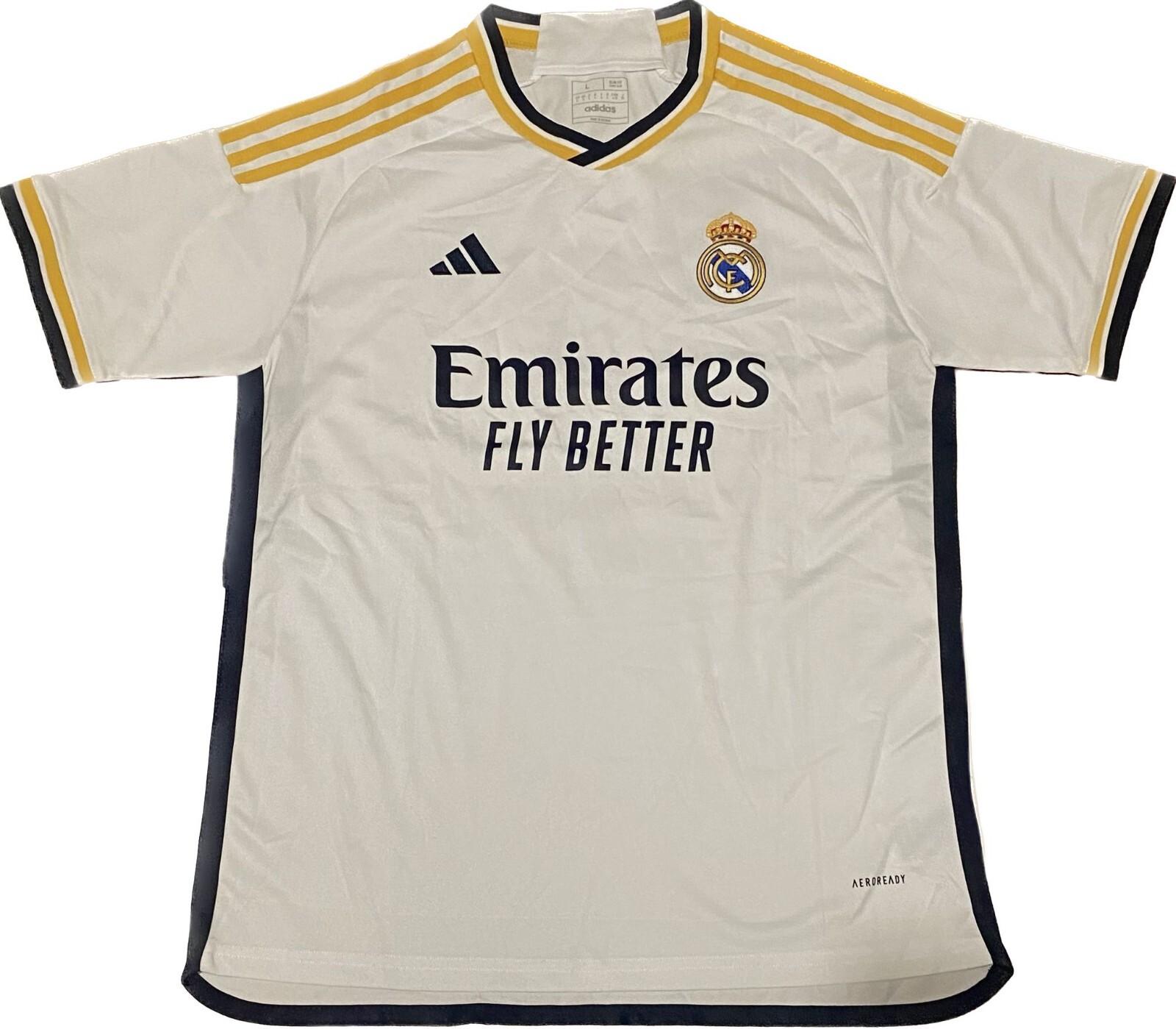 VINI JR 2023-24 REAL MADRID HOME JERSEY - BECKETT COA