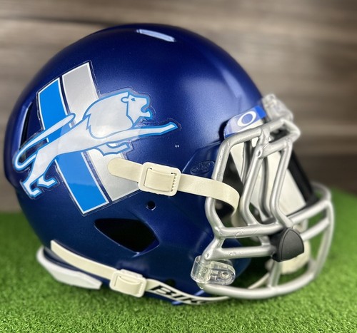 Casco personalizado detroit lions tamaño completo Riddell Speed adulto XL - Imagen 5 de 12
