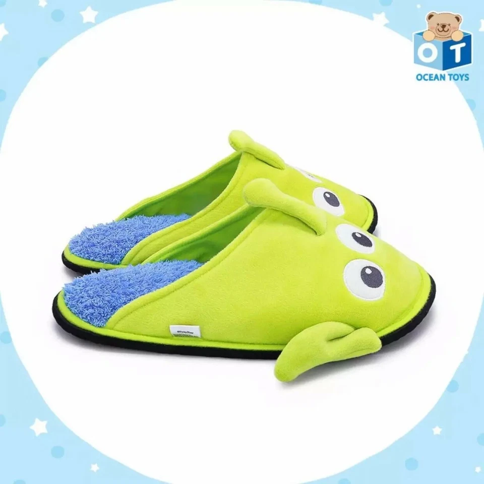 AUTHENTIC DISNEY PIXAR TOY STORY ALIEN Plush Slippers Shoes Sandal US 6-10 - Image 3 of 4