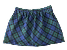 OLD NAVY Mini Skirt Tartan Plaid Wool Blend Preppy Grunge Academia Indie Size 6
