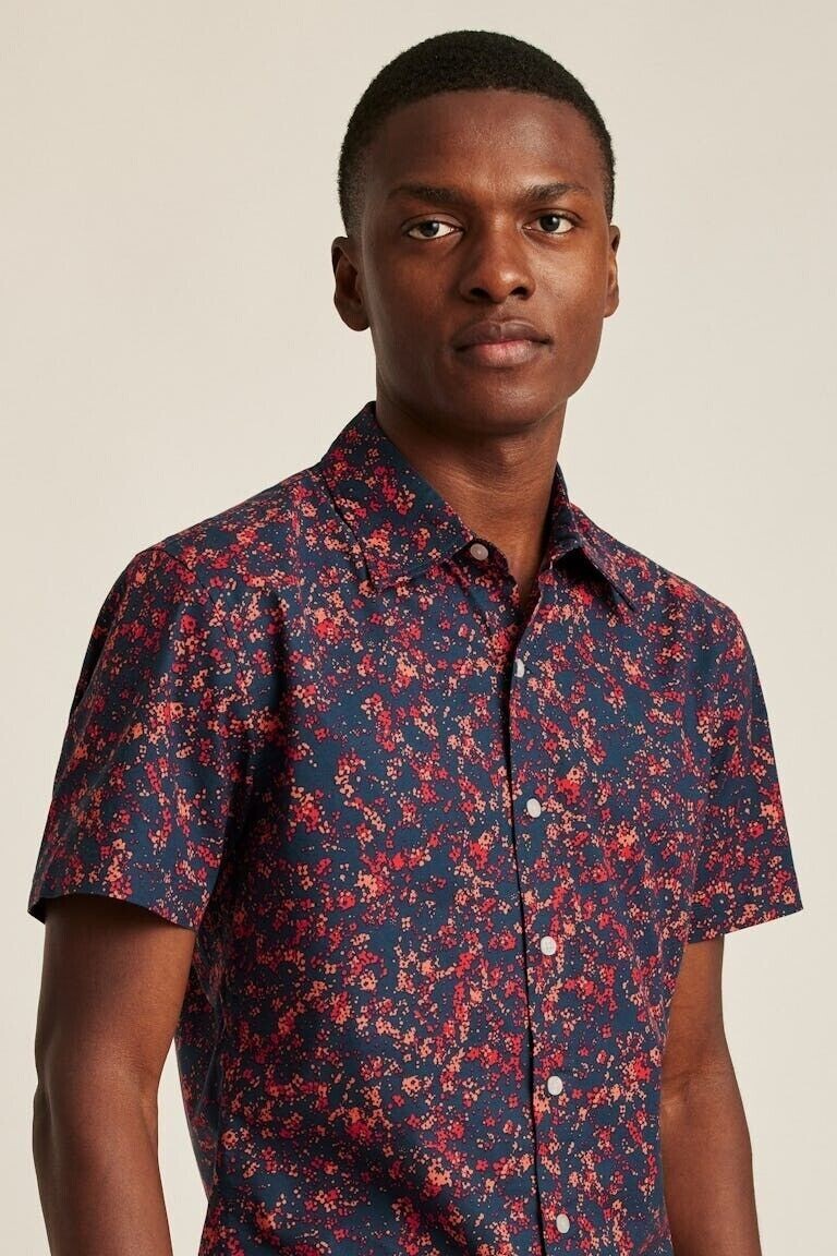 Bonobos Riviera Short Sleeve Men's Shirt Casual Printed Slim Fit