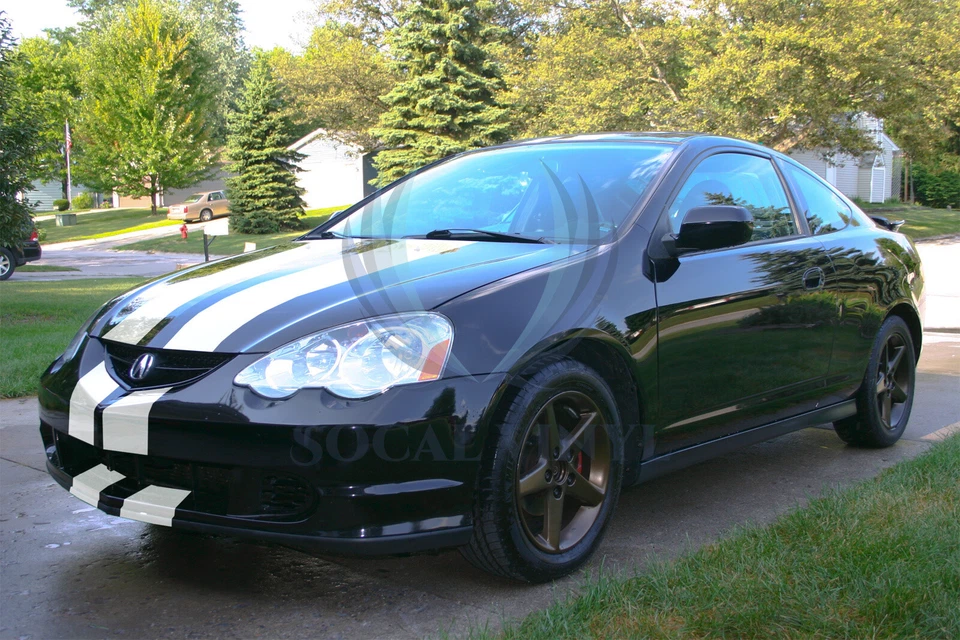 Matte Color Racing Stripes Vinyl Wrap Decals For Acura RSX Stripe 25FT / 50FT - Image 4 of 4