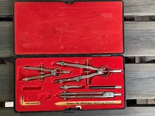 Dietzgen Star 1288-3K Drafting Set. High Quality. Made in Japan.