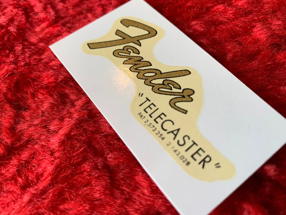 Fender Telecaster Transition Pat número tobogán acuático calcomanía tele Foto 2 de 3