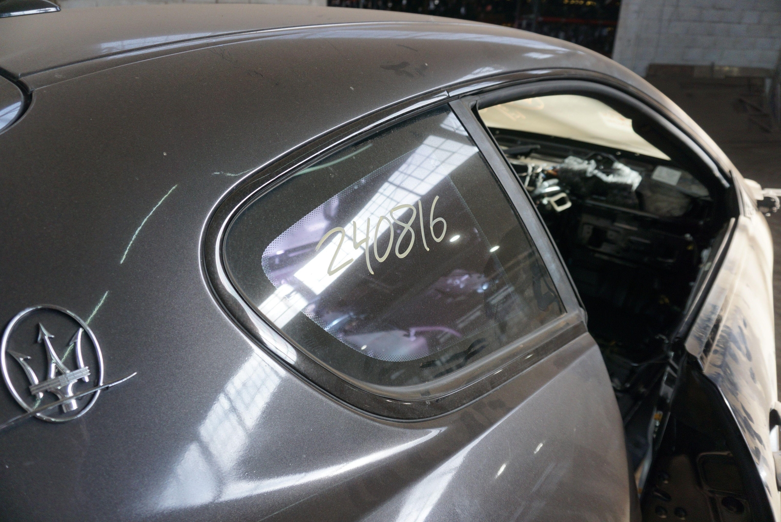 Rear Right Passenger Quarter Window Glass 82076300 Maserati Granturismo 2008-19