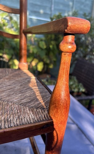 Arts & Crafts Cotswold School Ladderback Child’s Arm Chair Ernest GIMSON Design - Picture 16 of 23