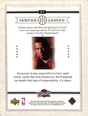 2003-04 Upper Deck Tall Task #27 Lebron James EX | eBay