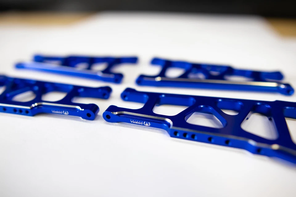 CR (F + R) Blue Aluminum A-Arms For Traxxas Slash 4x4, Rustler, Stampede - Image 4 of 4