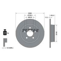 Textar 2X Bremsscheibe 92326403