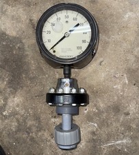 Ashcroft Duragauge 5" Pressure Gauge 0-100 PSI AISI 316 Tube  Socket 1/2" NPT