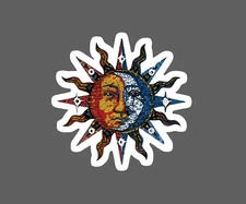 Sun and Moon Sticker Mosaic Waterproof Art Tribal Gift NEW