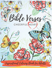 Bible Verses Cheerful Heart Coloring Book for Adults: Beautiful Christian Colori