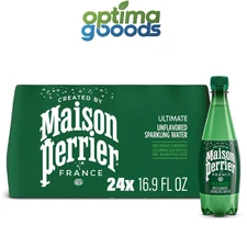 Maison Perrier Sparkling Water 16.9 fl oz (500ml) Bottles - 24 Pack.