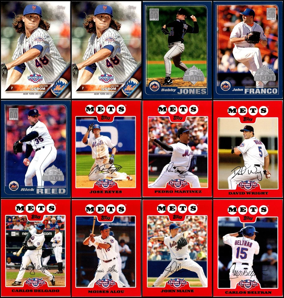 Topps 纽约大都会队开幕日 (84) 卡套装 - 独特找到 - 一种 — 第 2/4 张图片