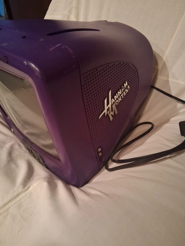 Disney Hannah Montana TV 13" CRT RETRO Vintage Missing Remote And Top Crown - Image 2 of 4
