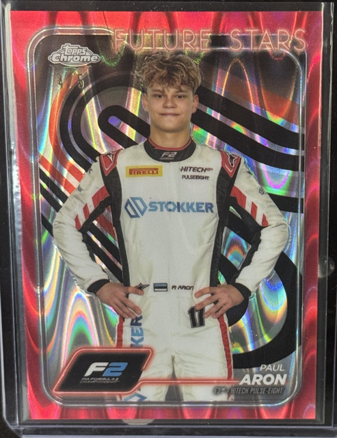 2024 Topps Chrome F1 Formula 1 #31 PAUL ARON Red RayWave /5 Future Stars