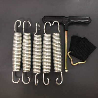 BEITESI Molla Elastica Per Trampolino – Sostitutiva Da 165mm, 39 Spire, Acciaio Zincato Antiruggine