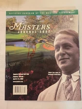 Fuzzy Zoeller DECEASED signed 2002 MASTERS PROGRAM  1979 Master Champion