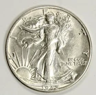 1942 BU Walking Liberty Half Dollar 50C - 90% silver - Brilliant Uncirculated