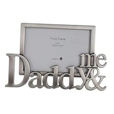 DADDY  ME DAD PICTURE FRAME-DAD GIFTS FROM 6  X4  Antique Silver Daddy  Me 