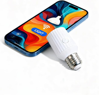Smart Wi-Fi Light Bulb Socket Adapter, Voice for Alexa/Google, Smart Life App Gr