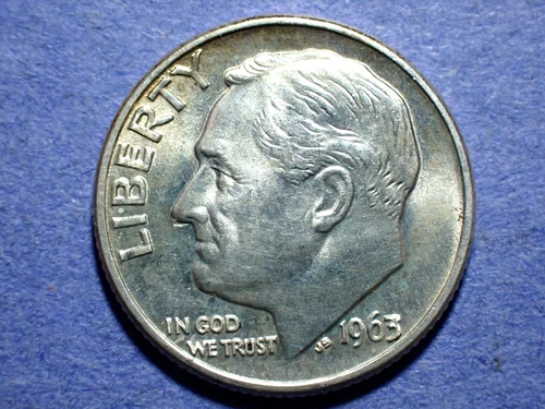 1963-D Roosevelt Dime  BU+
