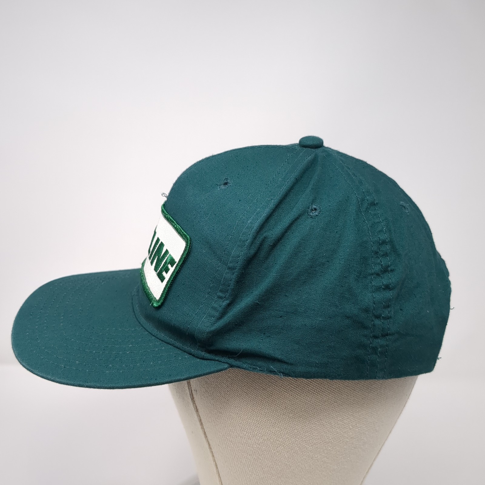 Fastline Patch Snapback Hat Green One Size Solid … - image 3