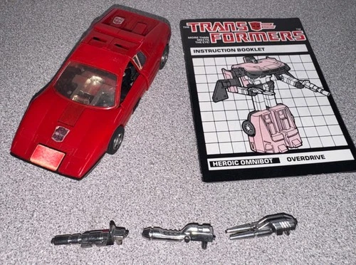 Overdrive 100% Complete 1984 Vintage Hasbro G1 Transformers Action Figure