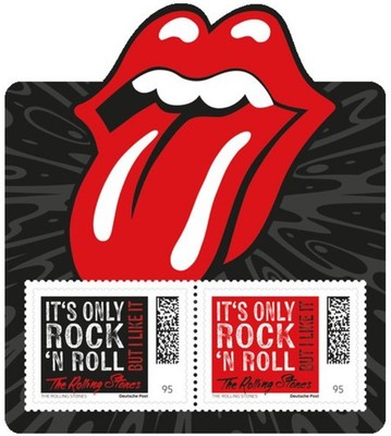 Rolling Stones Sonderbriefmarkenblock mit 2 Marken 2026